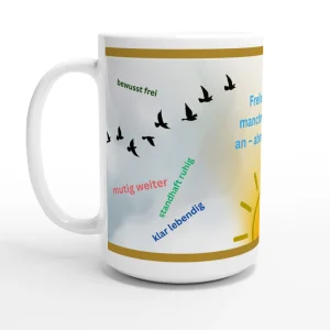 Mut-Tasse für bewusste Schritte